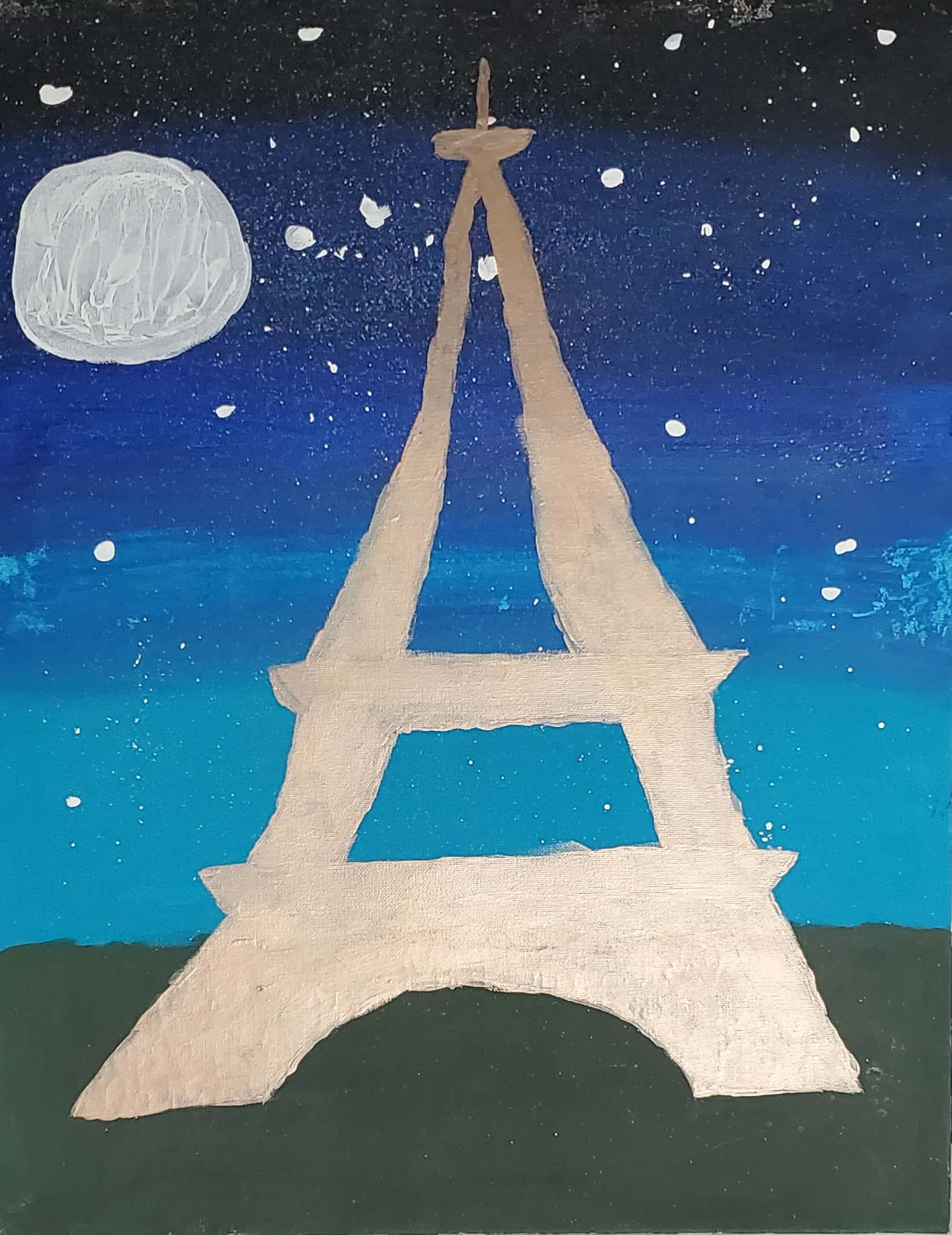 This is one of my personal paintings that I've done over the summer. I've been always wanting to go to Paris, hence why I've painted my dream city.